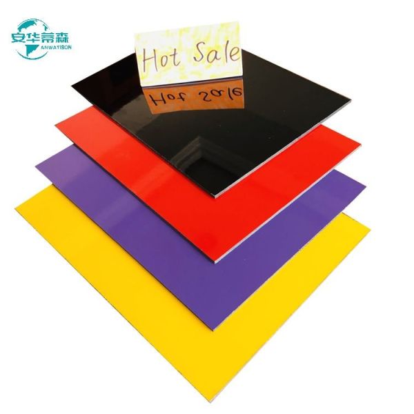 Quality 6mm Acp Glossy External House Cladding Brushed Aluminum Acm 1220mm wholesale