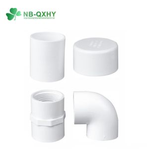 Round Head Code 45 Degree Socket Elbow for Water Supply Sch40 Plastic PVC Pipe