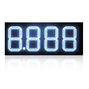 Outdoor Steel Casing 8"-32" Digit Height IP65 7 Segment LED Gas Signs for Gas