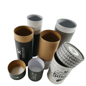 Biodegradable Cylinder Packaging Round Paper Carton Box , Cardboard Tube With