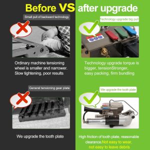 Banding Welding Pneumatic Plastic Strapping Tool Box Packing Handheld Automatic