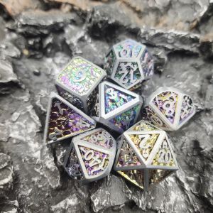 Board game GST Multipurpose metal dice polyhedral Durable DND