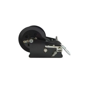 China CE Approved 2500 Lb Manual Winch , Black Strap Small Hand Crank Winch on sale