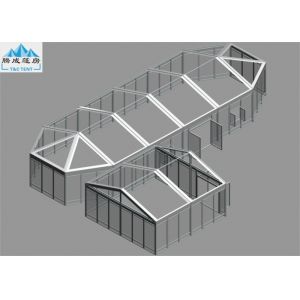 China Transparent Or White PVC Large Pagoda Tent 6x6m / 6X17.2m Aluminium Frame on sale