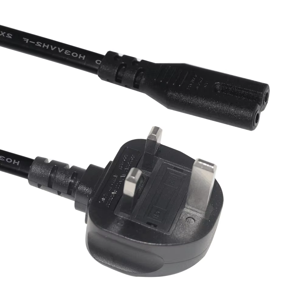 China UK to C7 Power Cord with 13A Fuse 1.8m for PS4 PS5 TVs on sale