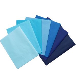Paper Wrapping Roll Gift Wrapping 17gsm Blue Colored Paper Tissue Paper