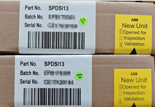 SPDSI13 ABB Digital input module High densityhigh reliability compatibility