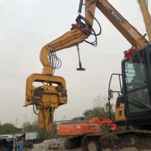 Cheap Vibratory 435Kn Force Excavator Mounted Pile Driver For All Forms Piling for sale