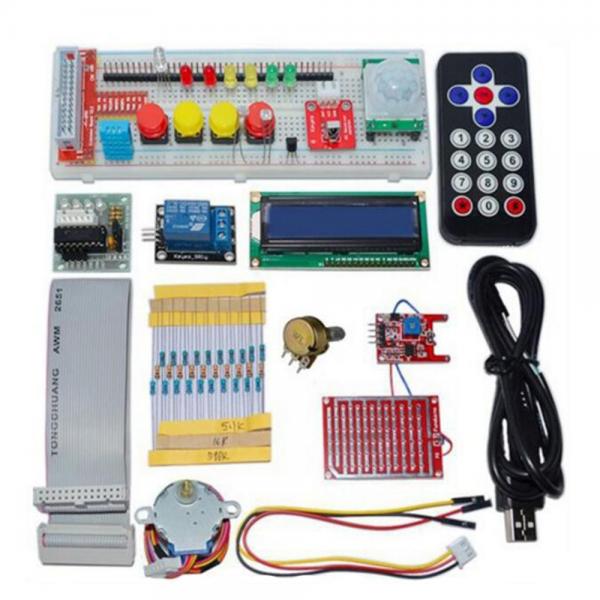 Quality Electronics Components GPIO Starter Kit with LCD 1602 LED Switch DS18B20 for Raspberry Pi 2 B+ wholesale