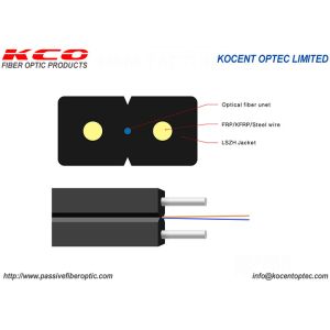 Indoor G657A Indoor Optical Fiber FTTH Drop Cable Patch Cord 1 2 4 Cores LSZH