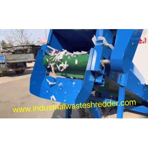 Textile Carpet Scraps Crusher Machine For Vinyl Scraps Easy Feeding Synthetic