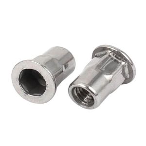 M8 M10 Half Hex Stainless Steel Rivet Nut Self Locking For Pharmaceutical