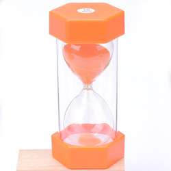 Kids Sand Timer Hourglass Plastic Hexagonal Hourglass Free Sample