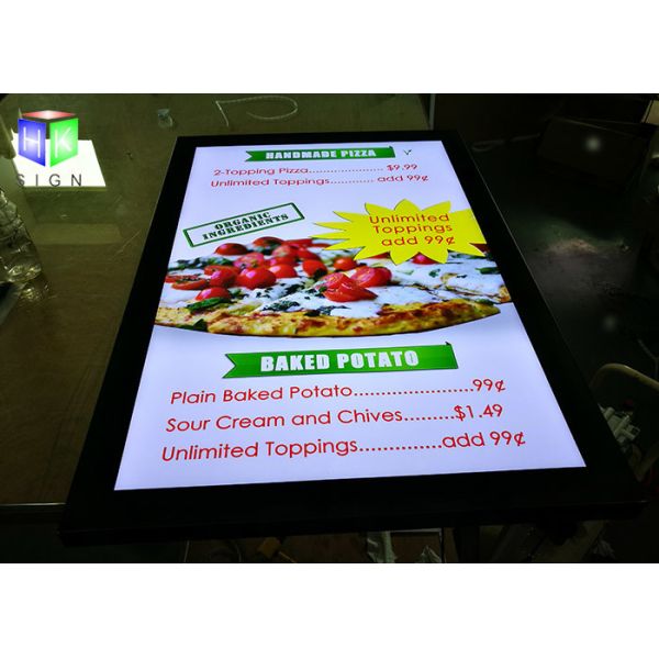 Quality High Brightness Poster Frame Light Box 24 X 36 Picture Panels For Menu Board wholesale