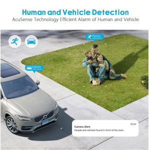 4K 4 Channel 8MP Red and Blue Light Alarm Outdoor Home PoE NVR Kit Cctv Ip