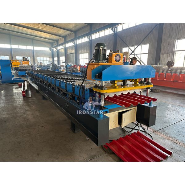 980 Trapezoidal roofing sheet roll forming machine for Brazil metal roof roll forming machine