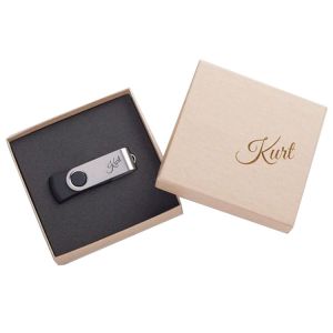 Cheap Custom Logo Printing Empty Cardboard Usb Flash Drive Presentation Box for sale