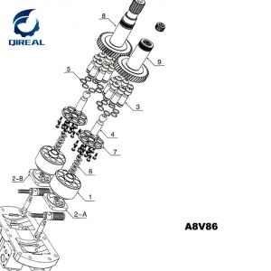 Hydraulic Pump Parts A8V55 A8V86 A8V107 A8V115 A8VO55 A8VO59 A8VO107 A8VO160