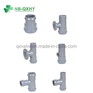 Glue Connection PVC Plastic Pipe Fitting 45 Degree Elbow Dimensions with Rubber
