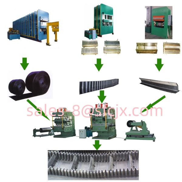 Cooling Chamber Design Sidewall Belt Rubber Vulcanizing Press Machine Customizat