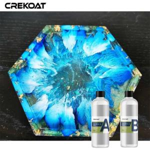 Cheap 2 Part Crystal Clear Resin For Outdoor High End Aesthetics Anti Yellowing for sale