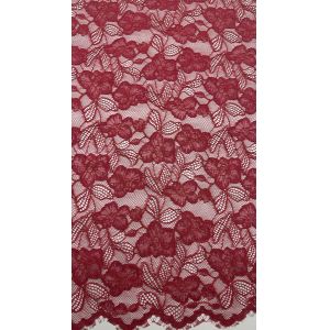 Red Embroidered Mesh Lace Trim Tulle Fabric Gallery Custom Designs For Party