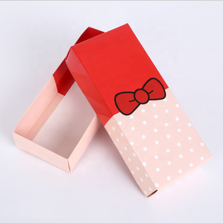 Wholesale Recycled Materials Custom logo cardboard underwear storage packaging panties gift box with lid