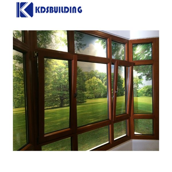 Antique 3 Glass Sunroom Wooden Frame casement Thermally Broken Windows Tilt And Turn Window