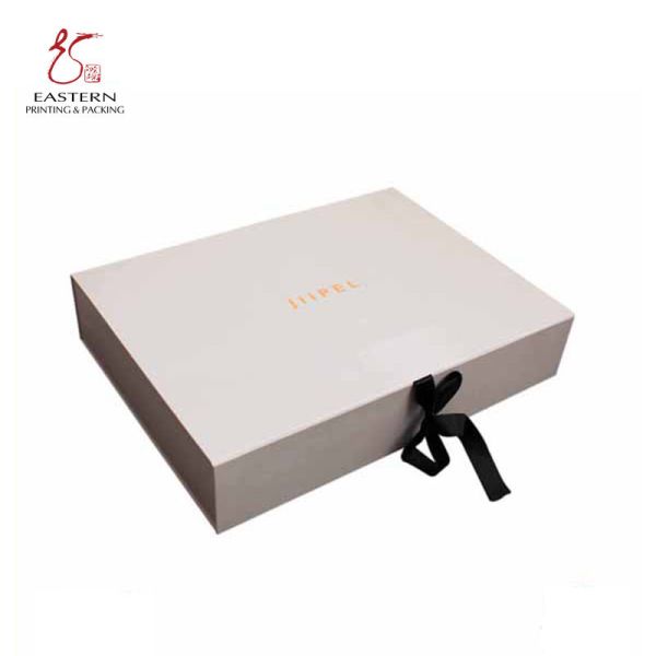 Quality Nature Plain Hard Cardboard Gift Boxes With Ribbon Closure wholesale