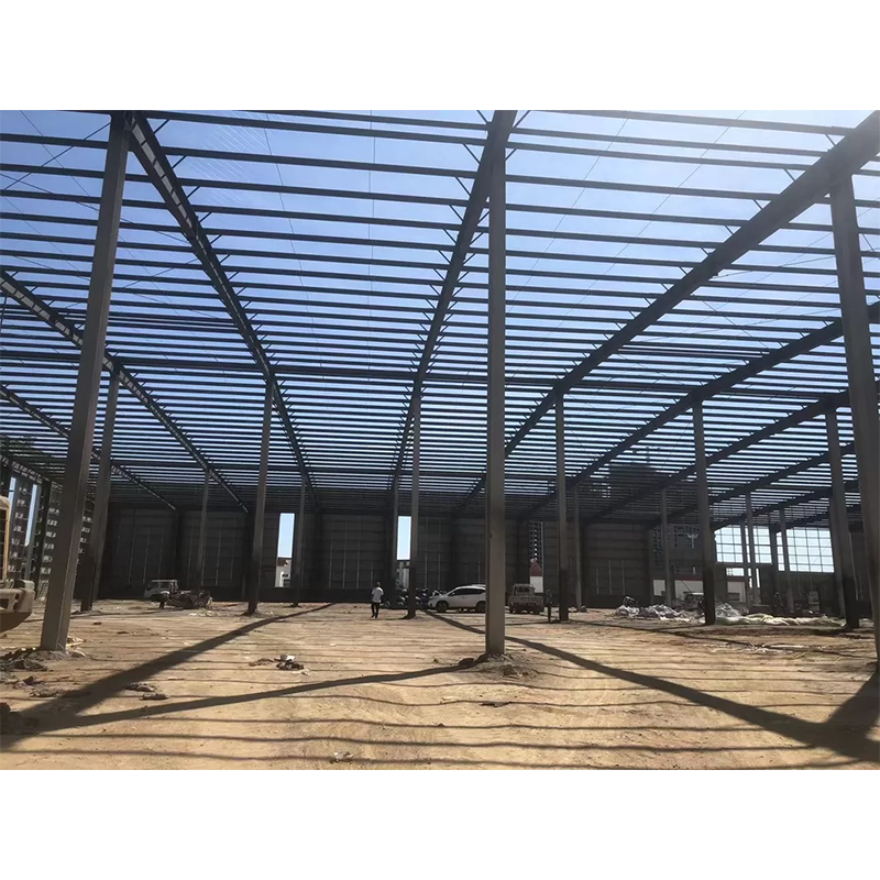 Fireproof Multi Storey Workshop Steel Structure With C And Z Section Steel