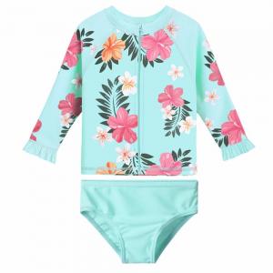 China Recycled Polyamide Toddler Girl Bathing Suits / Rashguard Set UPF50+ Baby Bathing Suit on sale