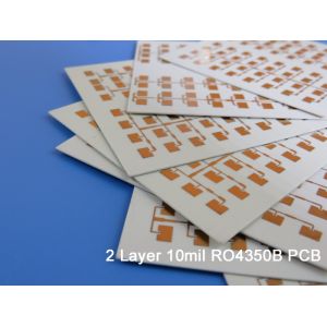 10mil RO4350B High Reliability 2-layer rigid PCB for Demanding Applications