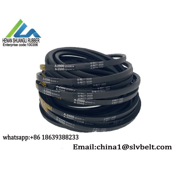 Industrial Transmission Rubber Type A V Belts Top Width 13MM Height 8mm Length