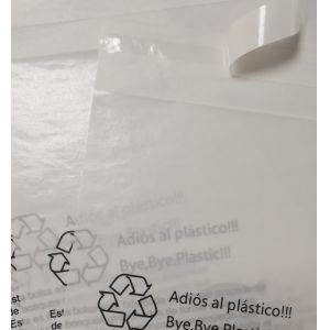 Recyclable Three Sided Seal Custom Paper Bags For Daily Necessities Packaging