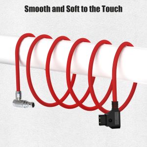 Alvin's Cables Right Angle 2 Pin Male to D-Tap Power Cable for Teradek SmallHD Z