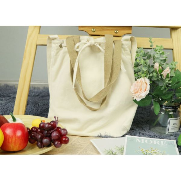 Quality One Shoulder Canvas Reusable Tote Bags Japanese Style Simple Inclined Span Large Capacity wholesale