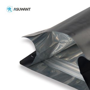 Plastic MOPP Block Bottom Zipper Coffee Bag Gravure Printing