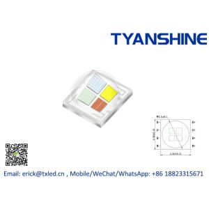 Ceramic SMD LED Diode 350mA 3535 RGBW Package LEDs 5W XP-E Size