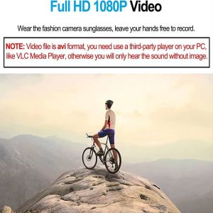 720P Video Camera Bluetooth Sunglasses With Answer Calls Music Enjoy