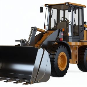 China New 4 Ton Front Wheel Loader XC948 With 2.4m3 Rock Bucket