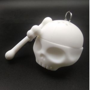 custom wholesale high quality silicone Skull Tea Infuser
