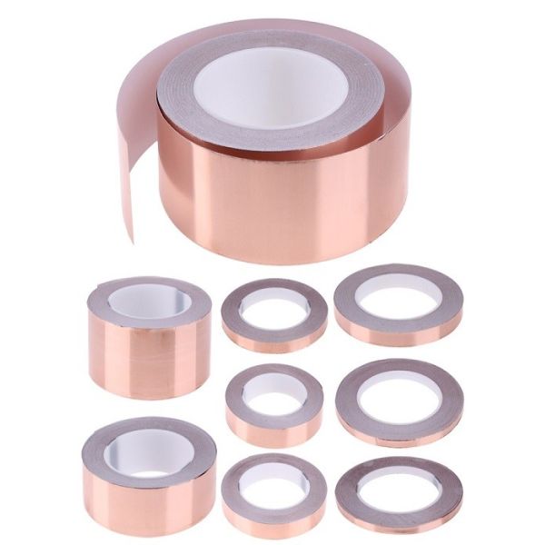 25mm 0.01cm Double Sided Conductive Copper Foil Tape For RF Copper Radiation