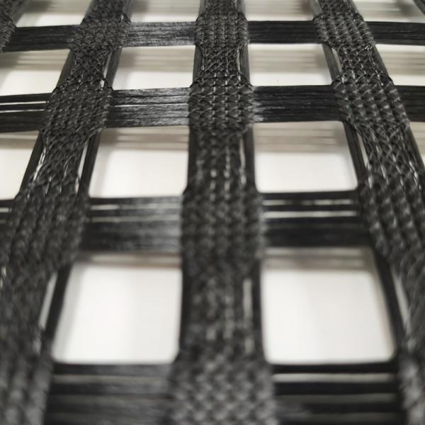 High Tensile Resistance Roll Size 5.2x100M Retaining Walls Polyester Geogrid