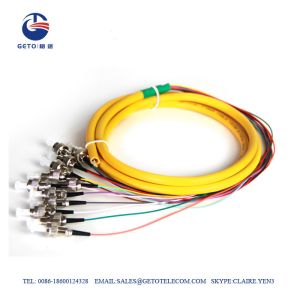 Cheap SM 12 Core FC Distribution 1310nm 1550nm Single Mode Fiber Pigtails for sale