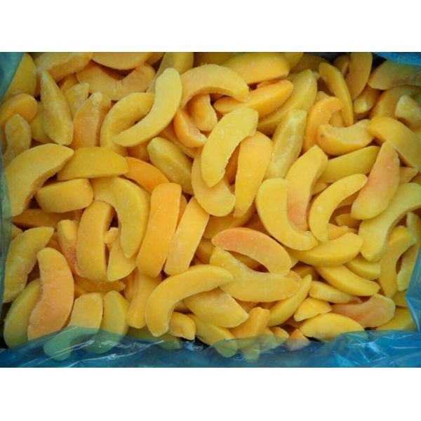 Quality BRC New Crop 1/8 Cut IQF Frozen Peach Slices wholesale