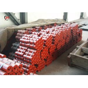 Mining Conveyor Belt Roller Spare Part , Carbon Steel Troughing Idler Roller