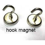 Super stong suction Magnetic Hook with Rotating and Swing Hook, 1.47" Diameter,