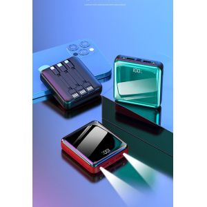 Casun Mini power bank 10000mAh portable fast charging powerbank with cable