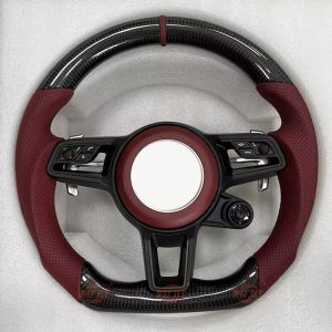 The entire series of P-o-rsche leather carbon fiber steering wheels have been
