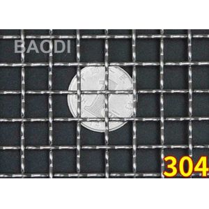 Woven 304 Stainless Steel Crimped Wire Mesh Structure Firm